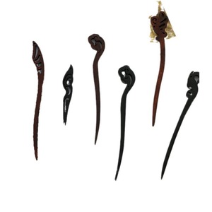 Épingles à cheveux en bois de santal de style antique, accessoires capillaires en bois de haute qualité pour usage quotidien et coiffures chignon - Product Image 5