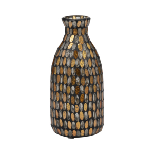 Vaso artistico in mosaico di vetro per decorare il soggiorno, vaso per fiori da tavolo, camera da letto, mensola, ufficio, complemento d'arredo. - Product Image 1