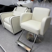 Nouveau lit de chaise de shampooing de tête de lavage de cheveux blanc avec piscine hydrothérapie salon de beauté salon de coiffure spa