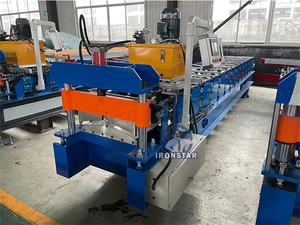 High-Speed 15 M/min Ridge Cap Tile <strong>Forming</strong> <strong>Machine</strong> <strong>for</strong> Manufacturing Plant Made with Galvanized Sheet Imported From China - Product Image 4