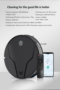 Robot de Limpieza Inteligente Moderno Glomarket, Control por Aplicación, Aspiradora con Giroscopio, WiFi, Tuya Smart, 3500PA, Función Húmedo/Seco, 6 - Product Image 5