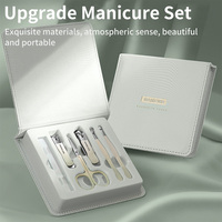 Kit de manucure et pédicure professionnel de haute qualité en acier au carbone, 6 pièces, pour voyage, HONGSTARS, utilisation facile