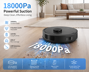 Robot Aspirador PT20-C800 18000Pa con Navegación LDS, Autovaciado, Función de Fregado, Control por App y Voz para Hogar, Alfombras y Pisos - Product Image 5