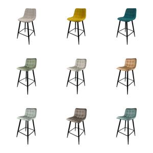 आधुनिक घर रसोई कॉफी स्टूल बार कुर्सियों पोर्च पब बिस्ट्रो क्लब बार काउंटर फर्नीचर उच्च स्टूल सिल्ला डे चमड़े की कुर्सियां - Product Image 3