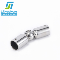 Factory direkt verkauf edelstahl 304 316 2205 einstellbar handlauf armaturen rohr stecker