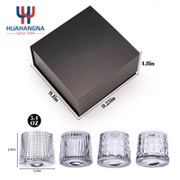Verres à whisky modernes en cristal transparent sans plomb, 5 oz, rotatifs, lot de 4, réutilisables pour le bourbon et le whisky
