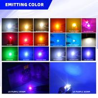 Diode LED à puce haute puissance 1W 3W 12V 24V Jaune Vert Blanc Bleu Bleu Glace Rose Rouge UV Ultra Lumineuse sur substrat aluminium