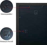 Bluesail BS013 16x20 cadres d'affiche 3 Pack noir MDF bois poli plexiglas UV imprimé affichage photos en Horizontal Vertical