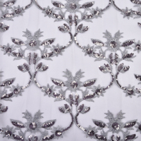 Tissu en maille respirant et infroissable 240 g/m² avec broderie de sequins pour manteau – Fournisseur d'usine