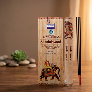Bâtons d'encens Darshan Sandalwood Flora, bois aromatique indien, bâton parfumé, 100% naturel, écologique, Hexa, utilisation toute saison - Product Image 1