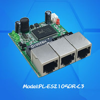 Mini modules réseau RJ45 Hub de commutateur Ethernet 3 ports 10/100M