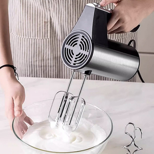 Batidora de mano de acero inoxidable con control automático por botón, 5 velocidades, para repostería, de fábrica, personalizable - Product Image 4
