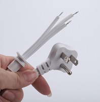 Cable de Conexión YUEPIN Ac Usa 5-15P a Conector IEC Desnudo y Estañado para Uso en Computadoras, Cable de Extensión Estándar Estadounidense de 1.83 m
