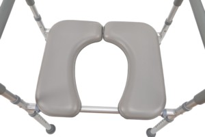 Chăm sóc y tế cao cấp trọng lượng nhẹ gấp bên cạnh commode vòi hoa sen Viện trợ nhà vệ sinh ghế cho người già và người tàn tật - Product Image 5