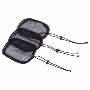 1 pièce 13cm*9.5cm Noir <span class=keywords><strong>Filet</strong></span> à queue de cheval avec cordon de serrage, base extensible, <span class=keywords><strong>filet</strong></span> de base pour perruque, pour la confection de queues de cheval pour femmes - Product Image 5