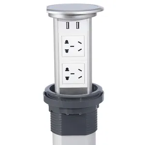 X329 Customize Power Outlet Pop-up Socket Desktop Socket Kitchen Smart Plug Wifi With Usb Wireless Charging Desktop Power Socket