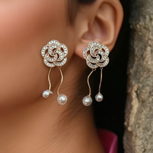 Pendientes de Cristal Elegantes YE350-S240-18978 para Mujer, Accesorios Deslumbrantes para Cualquier Ocasión - Product Image 3