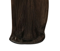 Extensions de cheveux humains Remy 12A sans couture, alignées sur les cuticules, double trame, brun naturel, lisses comme des baguettes