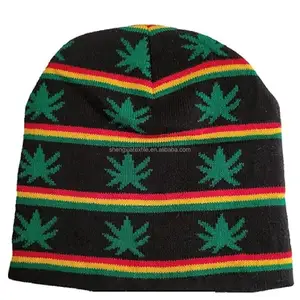 Mũ Len Đen Rasta Màu Xanh Lá Cây 420 Nồi Cỏ Dại