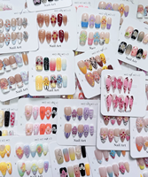 Lot de 10 faux ongles en acrylique faits main, design stiletto français, couvrance totale, pose facile, logo personnalisé, emballage sur mesure