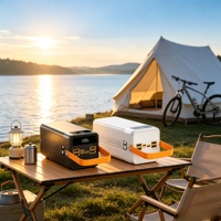 Station d'alimentation portable pour le camping et la randonnée en plein air, 200000 mAh, 1200 W, charge rapide, grande capacité, batterie externe