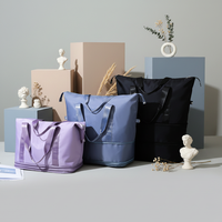 Sac de voyage polochon grande capacité imperméable, tendance 2026, avec compartiments, isotherme et extensible, pour maquillage et articles divers