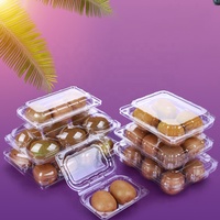 Contenitore Alimentare Quadrato Monouso in PET/RPET Trasparente, Confezione in Plastica per Frutta, Scatola per Kiwi Marca Dashan con Design in Rilievo