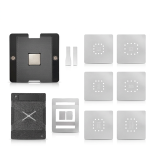 Kit de pochoirs de reballing Amaoe pour téléphones mobiles BGA153 BGA162 BGA169 BGA186 BGA221 BGA254 EMMC <span class=keywords><strong>CMCP</strong></span> UFS 0.15MM - Product Image 1