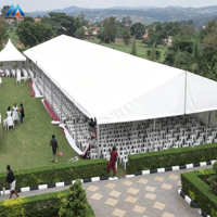 Tente d'exposition événementielle en aluminium robuste et économique, chapiteau de mariage et de fête très résistant pour 1000 personnes