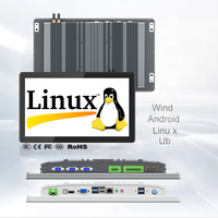 Panneau à écran tactile mural industriel sans ventilateur ip65 étanche médical tout en un 15.6 pouces linux pc
