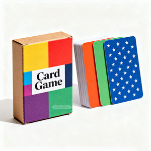 Vente chaude Jeu de cartes familial en papier de haute qualité Impression personnalisée Échantillons gratuits Jeu de cartes avec logo - Product Image 1