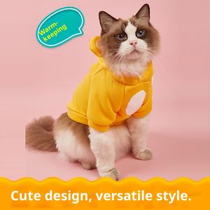 도매 귀여운 면 개 까마귀 가을 겨울 두꺼운 머리 친환경 작은 애완 동물 의류 - Product Image 2