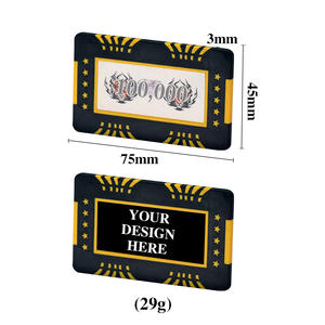 Jetons de casino composites en argile anti-contrefaçon personnalisés de 40mm compatibles NFC jetons de poker durables de 40mm - Product Image 6