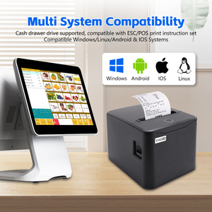 Imprimante thermique de reçus anti-huile 80 mm USB/LAN/BT/WIFI en option Garantie de deux ans Imprimante POS avec coupe-papier automatique - Product Image 2