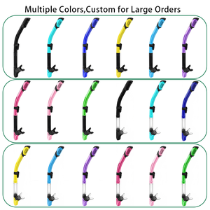 फैक्टरी प्रत्यक्ष हॉट-सेलिंग ओएम ड्राई डाइविंग स्नॉर्कल डाइविंग स्नॉर्कल सिलिकॉन और पानी के नीचे डाइविंग के लिए - Product Image 3