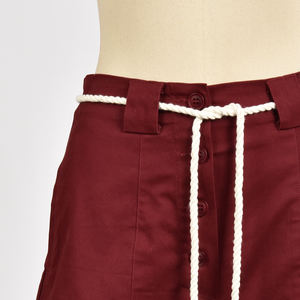 กางเกงขาสั้นผ้าฝ้ายทวิลขายดี ผู้ผลิตขายส่ง กางเกงขาสั้นผู้หญิงสำหรับส่งออกขายส่ง - Product Image 4