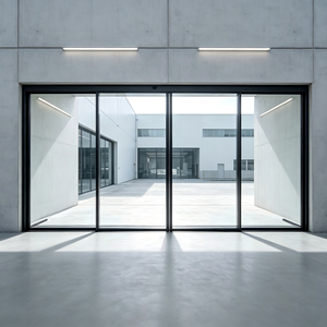 Deioux New Design Frameless <b>Sliding</b> Door with Double Glazed Glass for Hotel and Apartment Competitive Factory Price - Product Image 1