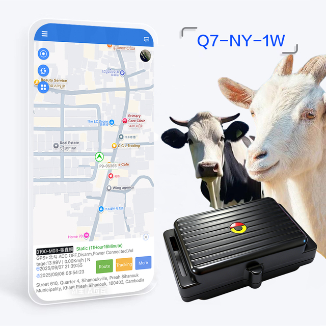 Portable GPS Tracker for Sheep Cattle Waterproof 4G WiFi LBS 1-Year Warranty Android IOS APP Compatible Farm Use
