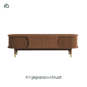 Alex Cabinet Teak wood cabinet built for functional storage natural elegance and long lasting durability - Product Image 1