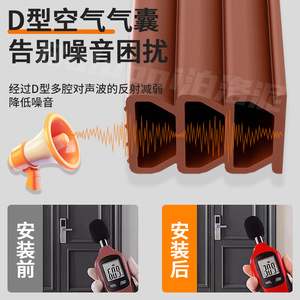 Poluoni Self Adhesive Sealing Strip H Shape Soundproof Dustproof Door <b>Window</b> <b>Seal</b> - Product Image 3