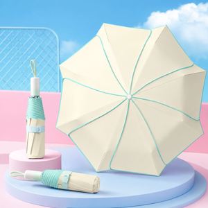 Parapluie pliant OEM personnalisé avec logo, mini parapluie anti-UV et anti-pluie en forme de fleur, couleur bonbon, format de poche, idéal pour les femmes et les filles, cadeau parfait. - Product Image 1