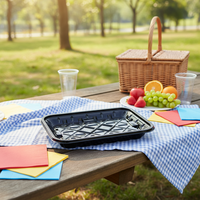 Boîtes en plastique transparentes personnalisables, sûres pour les animaux de compagnie, jetables, recyclables, pour bonbons, fruits, légumes, noix, emballages alimentaires avec couvercles