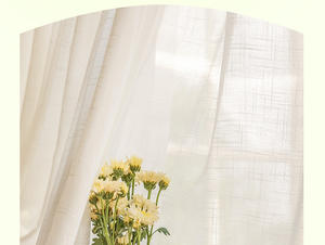 मूल कारक सफेद कढ़ाई वाले ड्रिप शिफॉन सांस लेने योग्य हल्के चर्च पर्दे के कपड़े - Product Image 3
