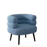 Vente en gros de meubles de maison, fauteuil d'appoint pour salon, fauteuil souple, fauteuil de courtoisie en tissu bleu, chaises de salon à vendre