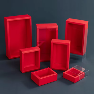 Scatola <span class=keywords><strong>di</strong></span> Carta Rigida con Finestra in PVC Trasparente, Varie Dimensioni, Logo Personalizzato, Confezione Regalo per <span class=keywords><strong>Bomboniere</strong></span> e Sapone Artigianale - Product Image 2