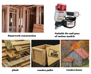 Vente directe d'usine de cloueuses pneumatiques professionnelles de haute qualité, multi-modèles, pour la construction et l'industrie - Product Image 2