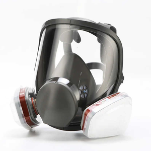 Masque à gaz intégral certifié CE, vente chaude, avec double filtre, respirateur anti-gaz réutilisable, masque à gaz 6800 - Product Image 1