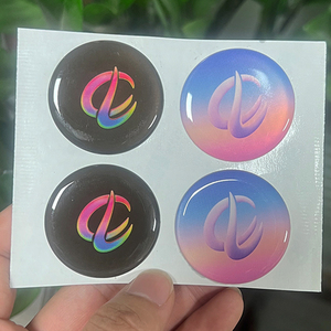 3D Epoxy <b>Sticker</b> Domed <b>Sticker</b> Custom <b>Logo</b> Label <b>Sticker</b> For Box Packaging Factory Supply - Product Image 3
