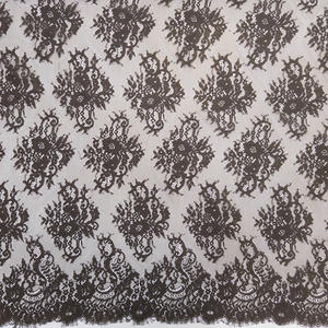 YY yüksek kaliteli çiçek pamuk naylon örgü gelin beyaz kirpik fransız dantel kumaş düğün ve kadınlar için giysi elbise - Product Image 3