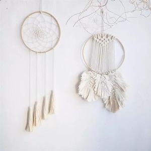 Anneaux en <span class=keywords><strong>bois</strong></span> pour capteur de rêves en macramé, accessoire de décoration artisanale, diy, pour berceau ou crèche, 10 pièces - Product Image 2